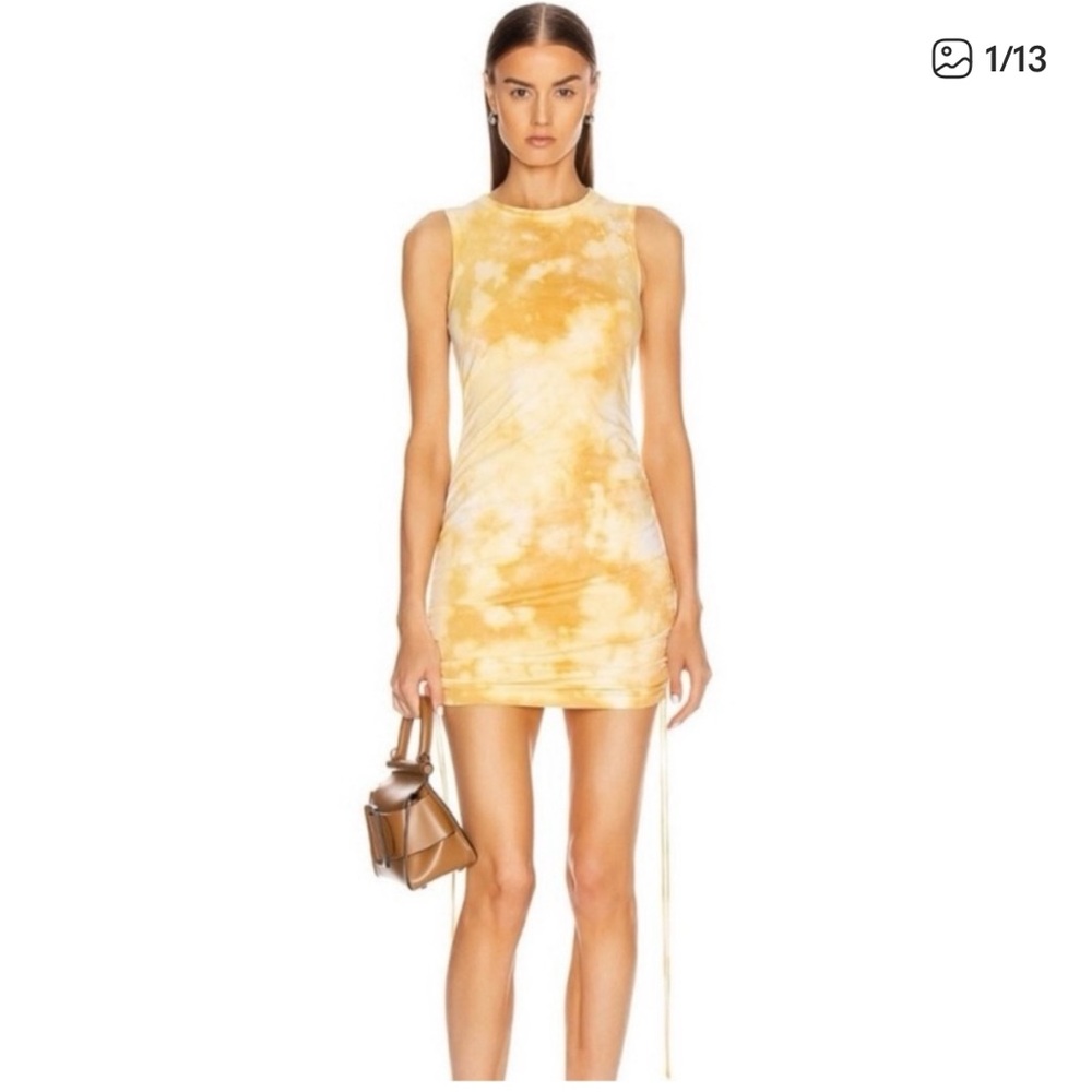 Cotton Cotizen Tie-Dye Dress with Ruching Lisbon Tank Dress